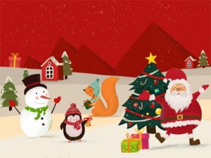 Merry Christmas Slide Puzzle Game - Puzzle Game