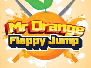 Mr. Orange Flappy Jump Online Arcade Game