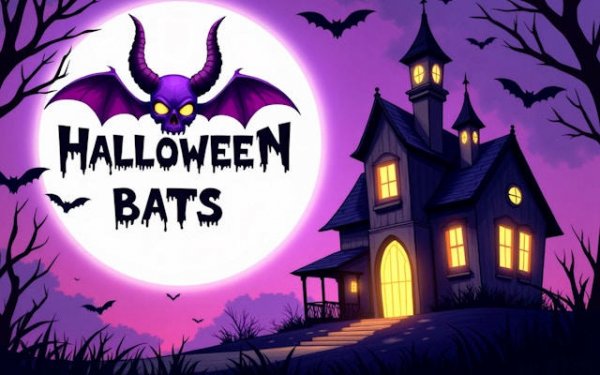 Halloween Bats: Candy Match Puzzle Online Game