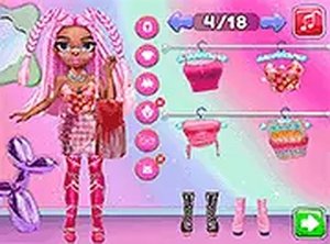 Rainbow Girls Dress Up Challenge Online Game - Dress Up Game
